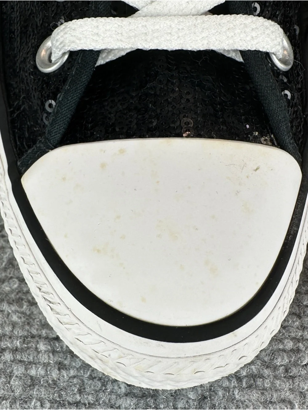 Converse Chuck Taylor All Star Sequin Ox Black Women’s 10 Sneakers Low Top Shoes - Picture 4 of 15